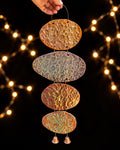'Bells of Venus' Textured Lusterware Wall Hanging by Nicola Moore Studio