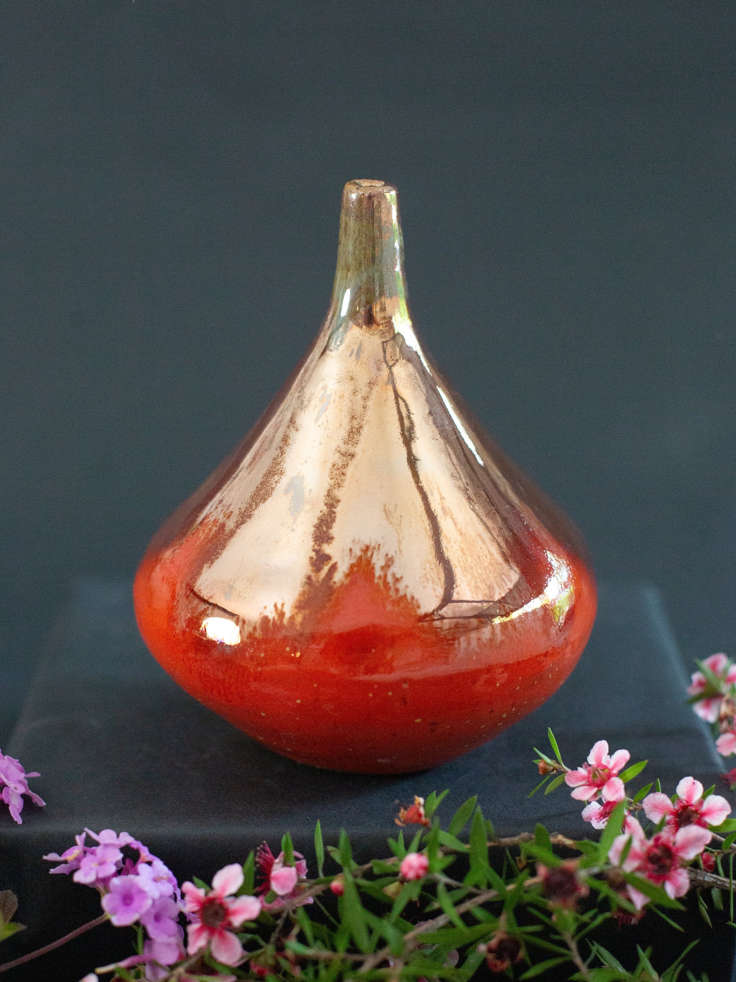 'Ember Flow' Lusterware Vase