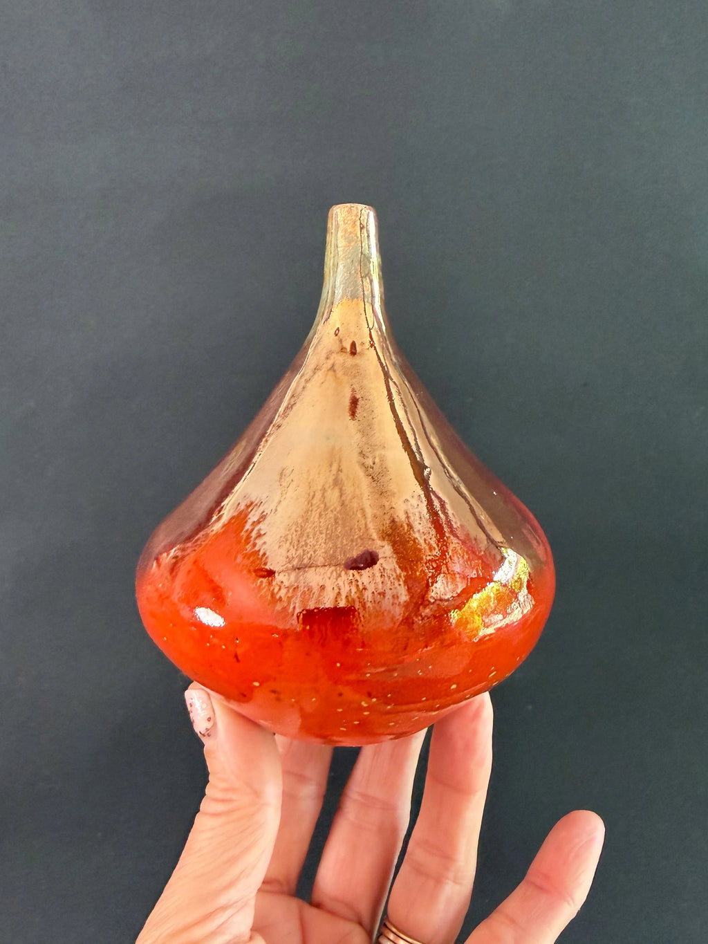 'Ember Flow' Lusterware Vase