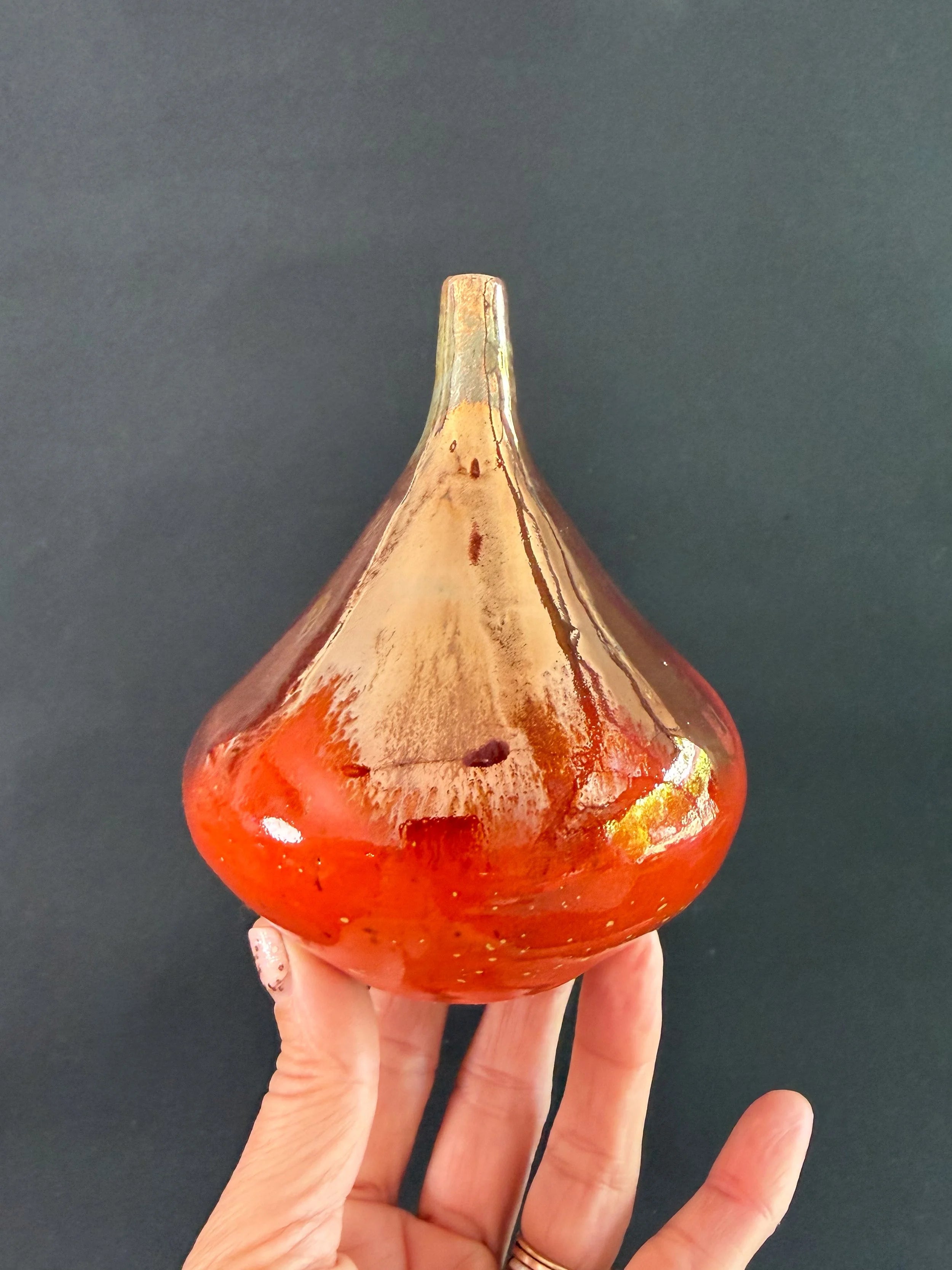 'Ember Flow' Lusterware Vase