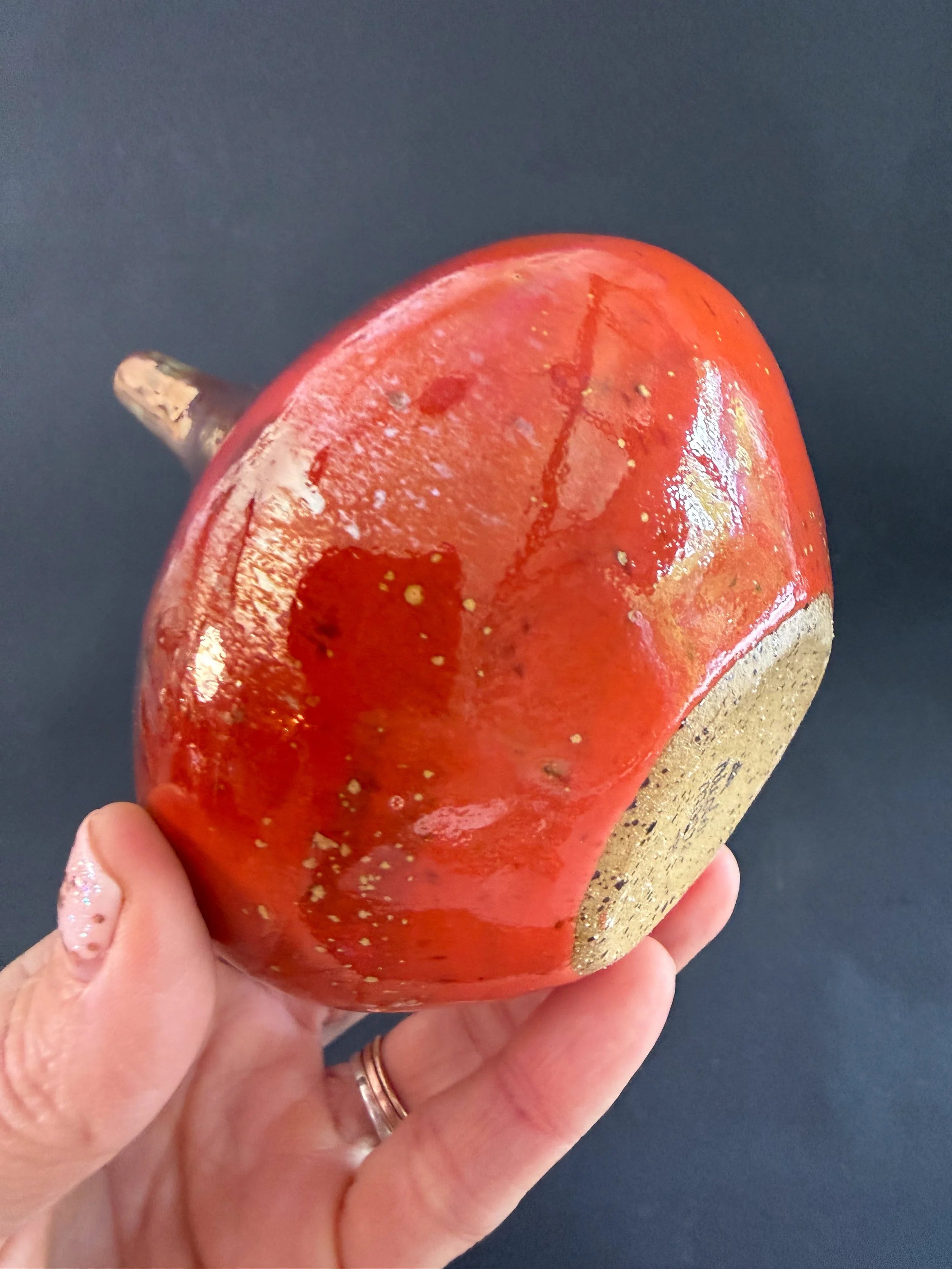 'Ember Flow' Lusterware Vase