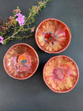 'Rose Gold Blush' Lusterware Bowls * Set of 3