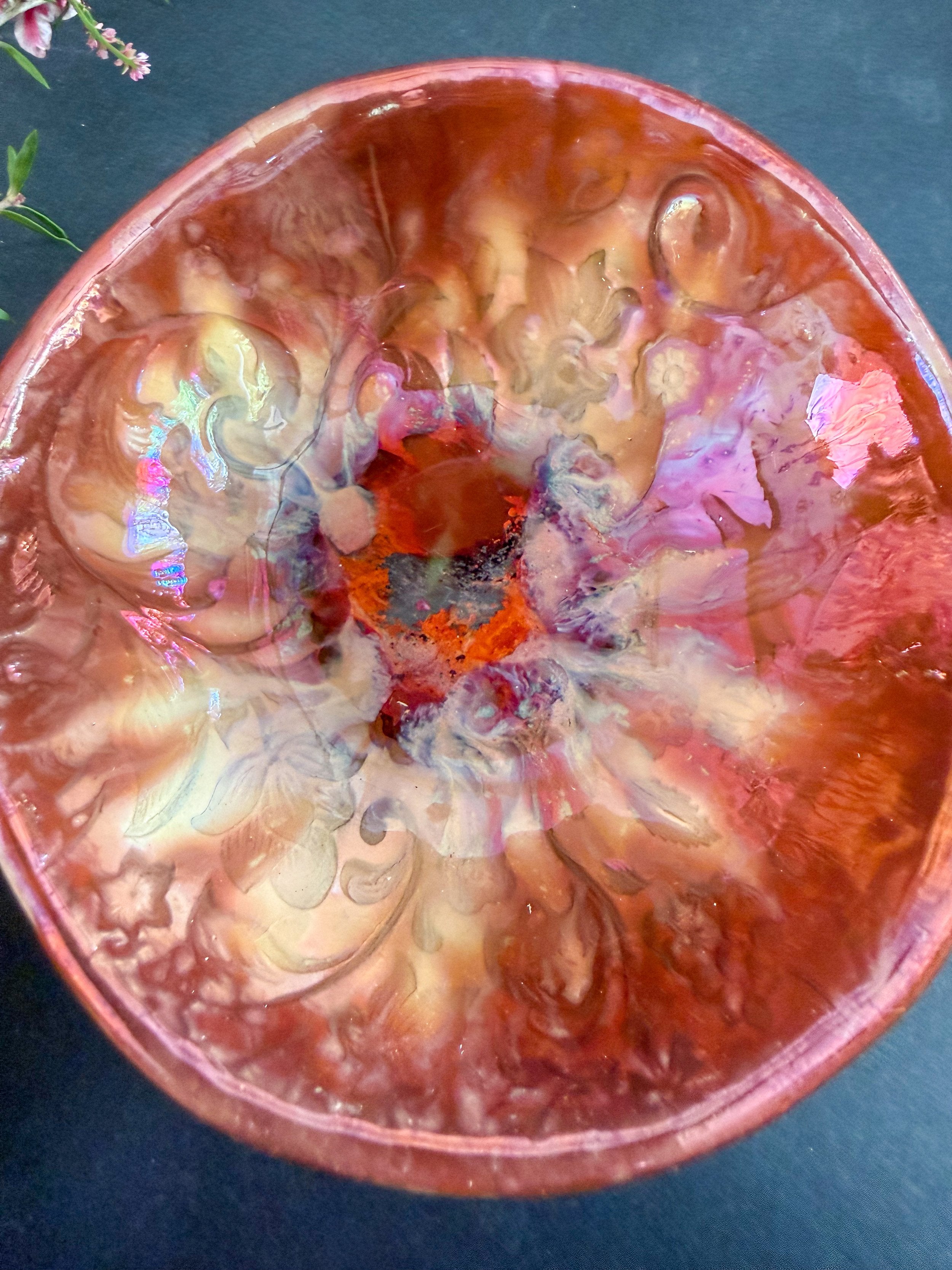 'Rose Gold Blush' Lusterware Bowls * Set of 3