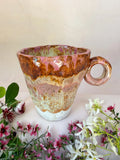 'Rustic Rose' Hand Pinched Mug