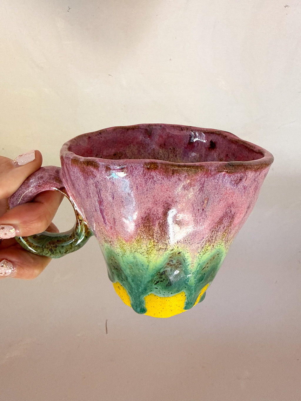 'Spring Joy' Hand Pinched Mug