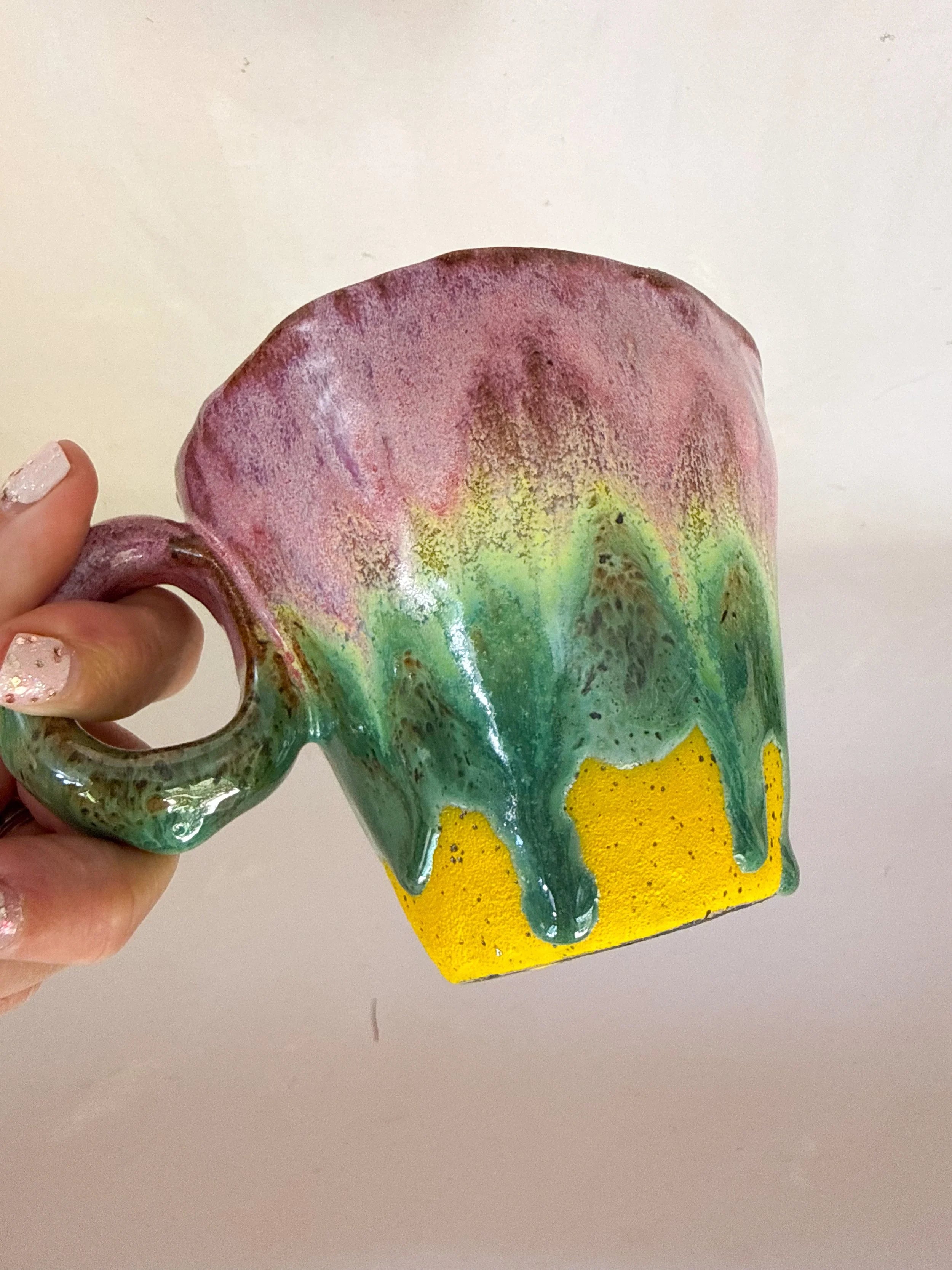 'Spring Joy' Hand Pinched Mug