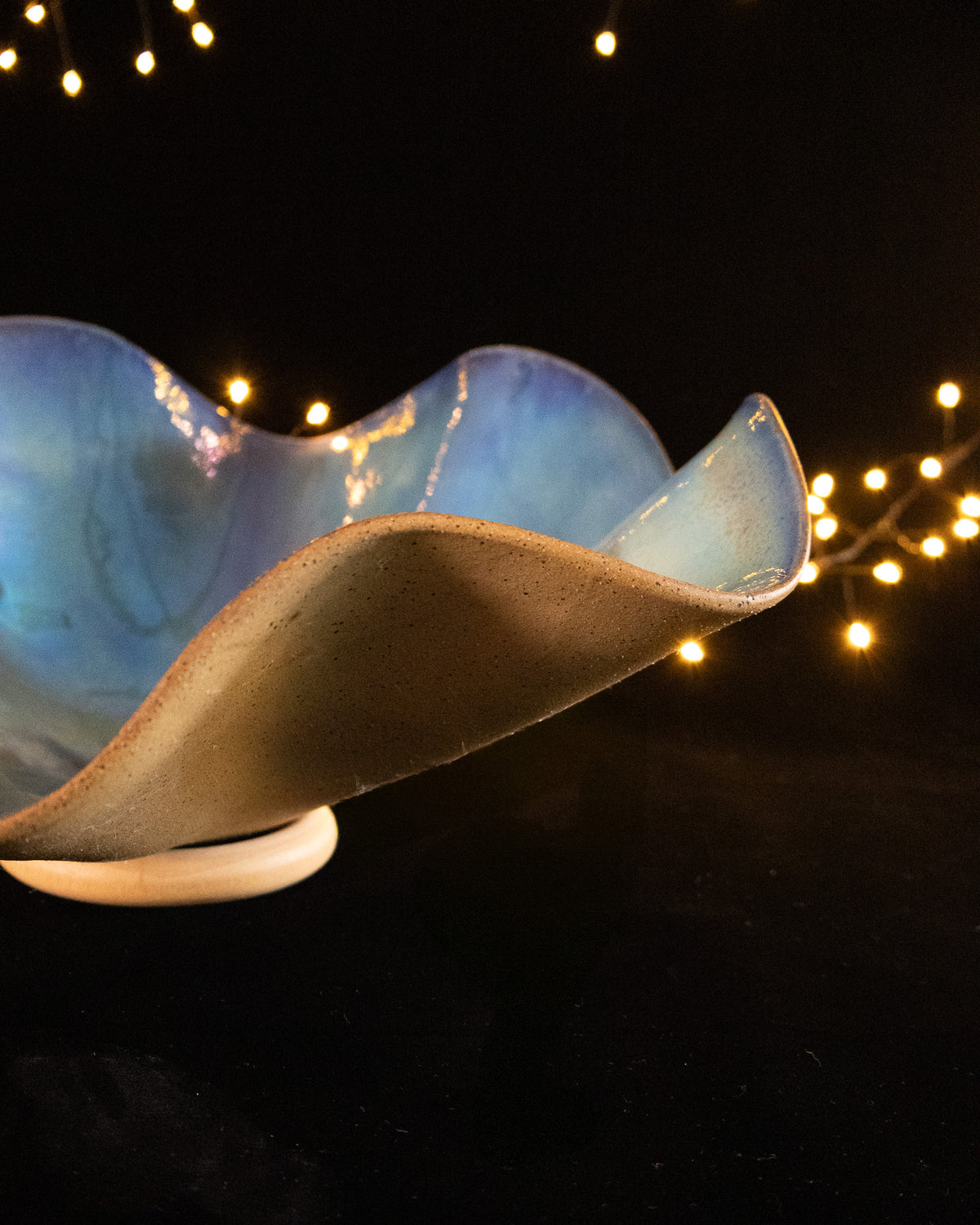 'Starlit Ocean' Lusterware Bloom Sculpture by Nicola Moore Studio