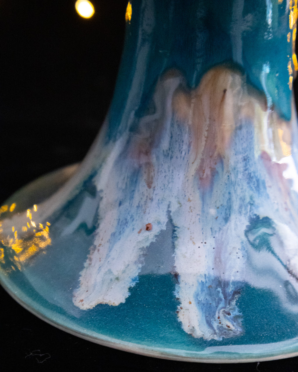 'Cosmic Moment' Lusterware Pedestal Bowl