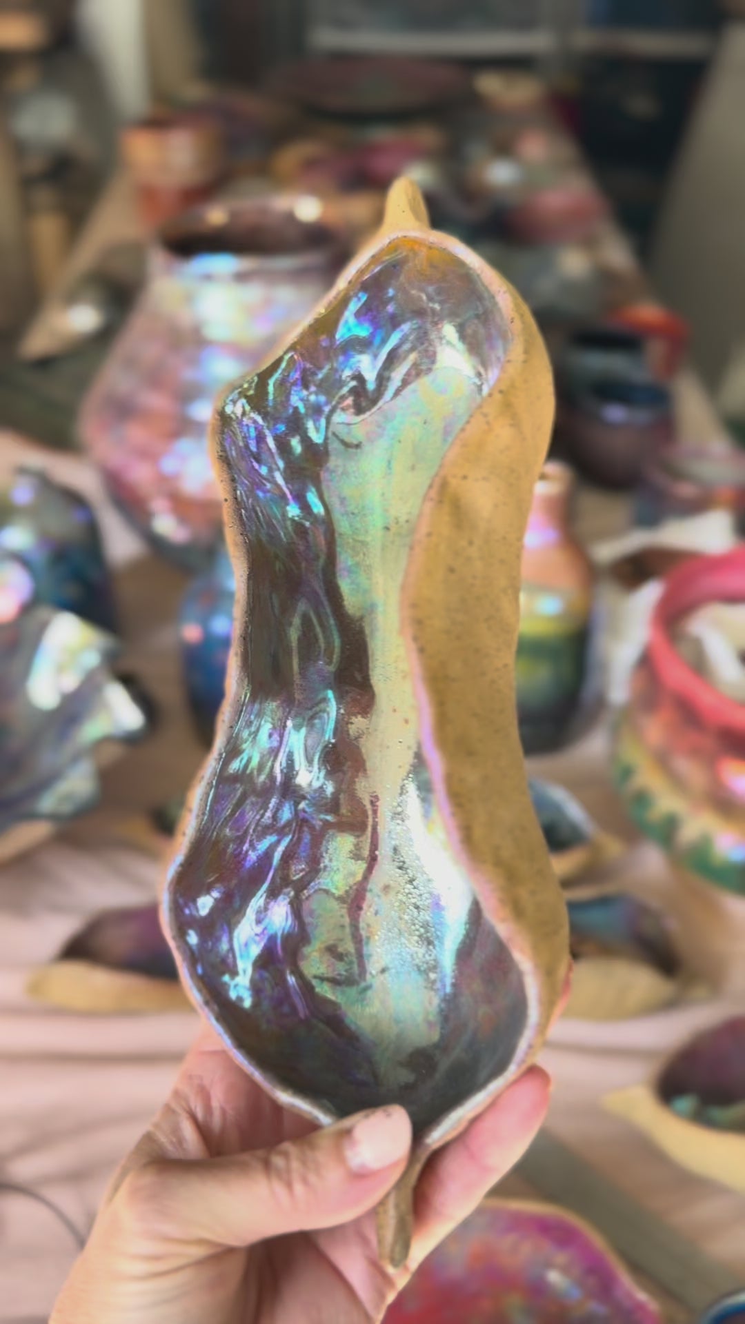 Video of Lusterware Star Seeds by Nicola Moore Studio