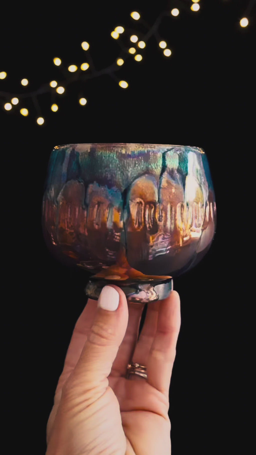 Video of 'Venus Tides' Lusterware Ritual Cup by Nicola Moore Studio