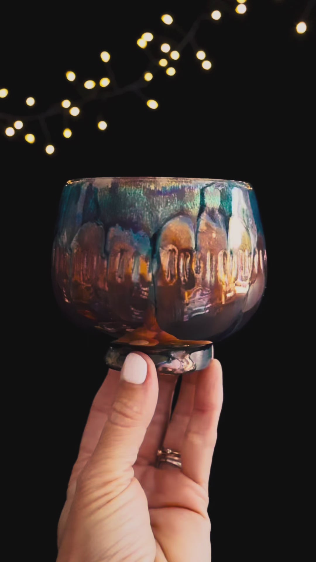Video of 'Venus Tides' Lusterware Ritual Cup by Nicola Moore Studio